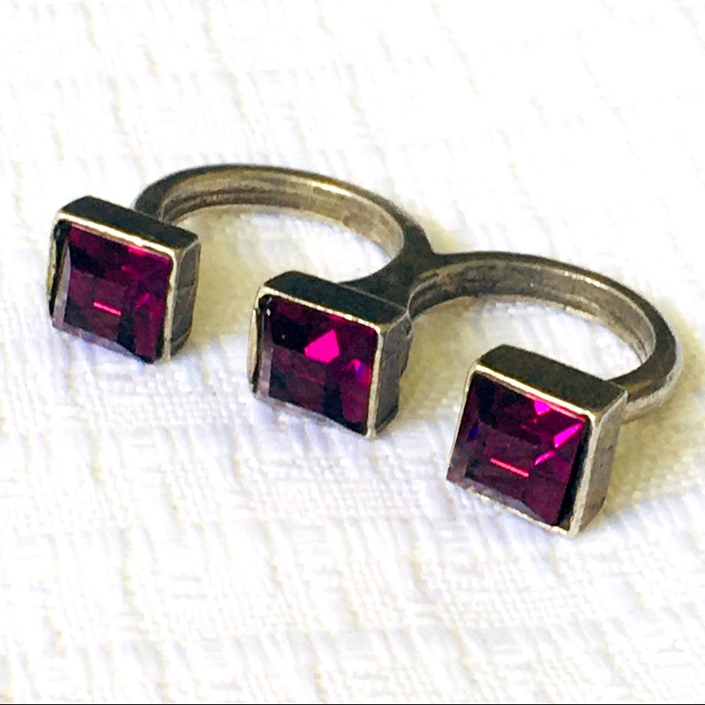 2-finger Goth Girl ring (6.5)
